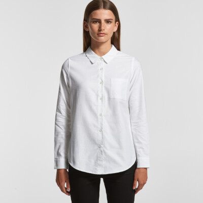 AS Colour Womens Oxford Long Sleeve Shirt Thumbnail