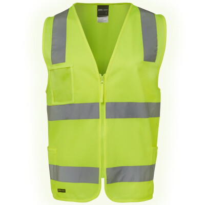 JB's Hi Vis (D+N) Zip Safety Vest Thumbnail