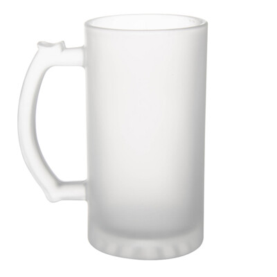 Frosted Glass Beer Mug Thumbnail